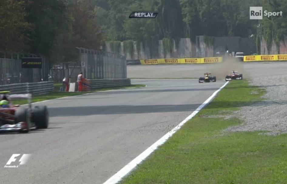 Monza 2012: Duello rusticano con Vettel al curvone: interverranno i commissari. IPP